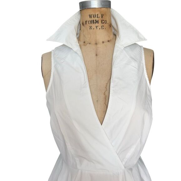 ISLAND COMPANY Marra-Lago White Cotton Dress Size S - Picture 4 of 8